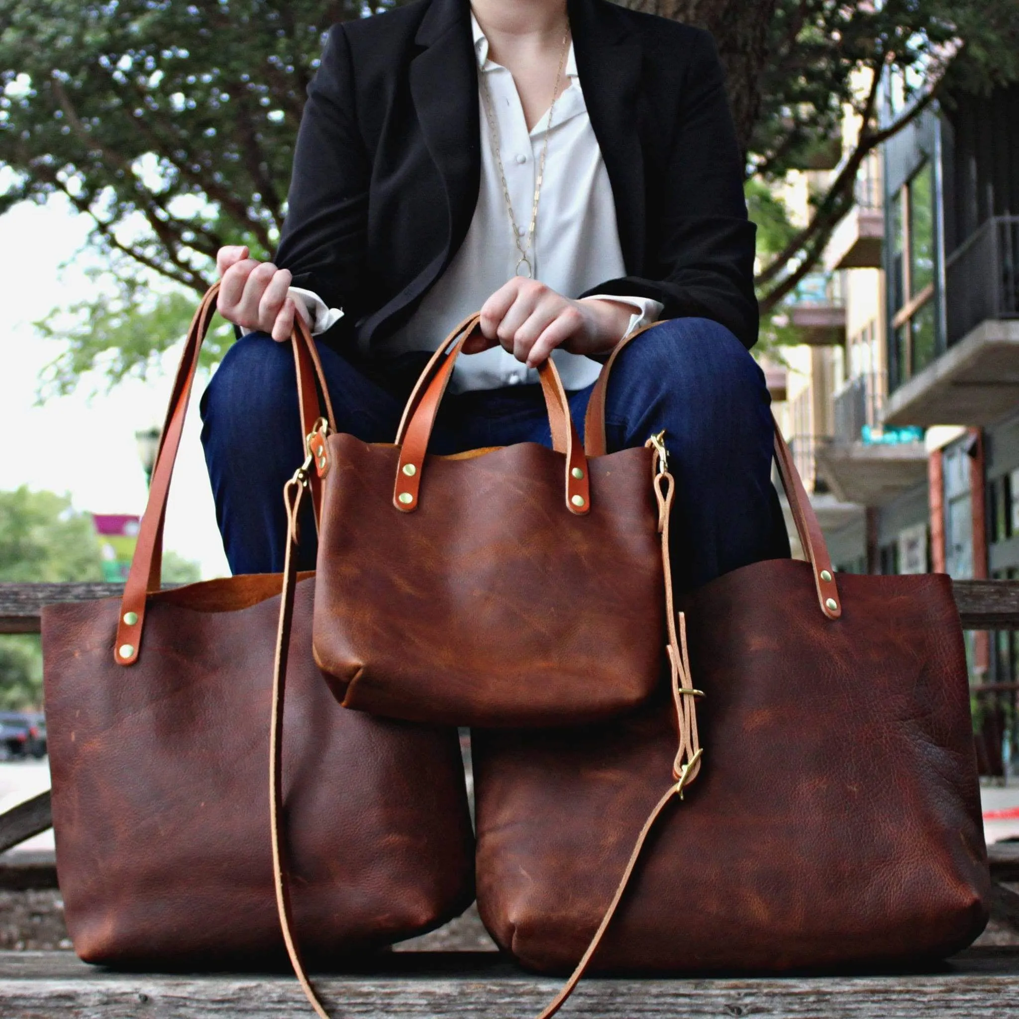 Tan Leather Crossbody