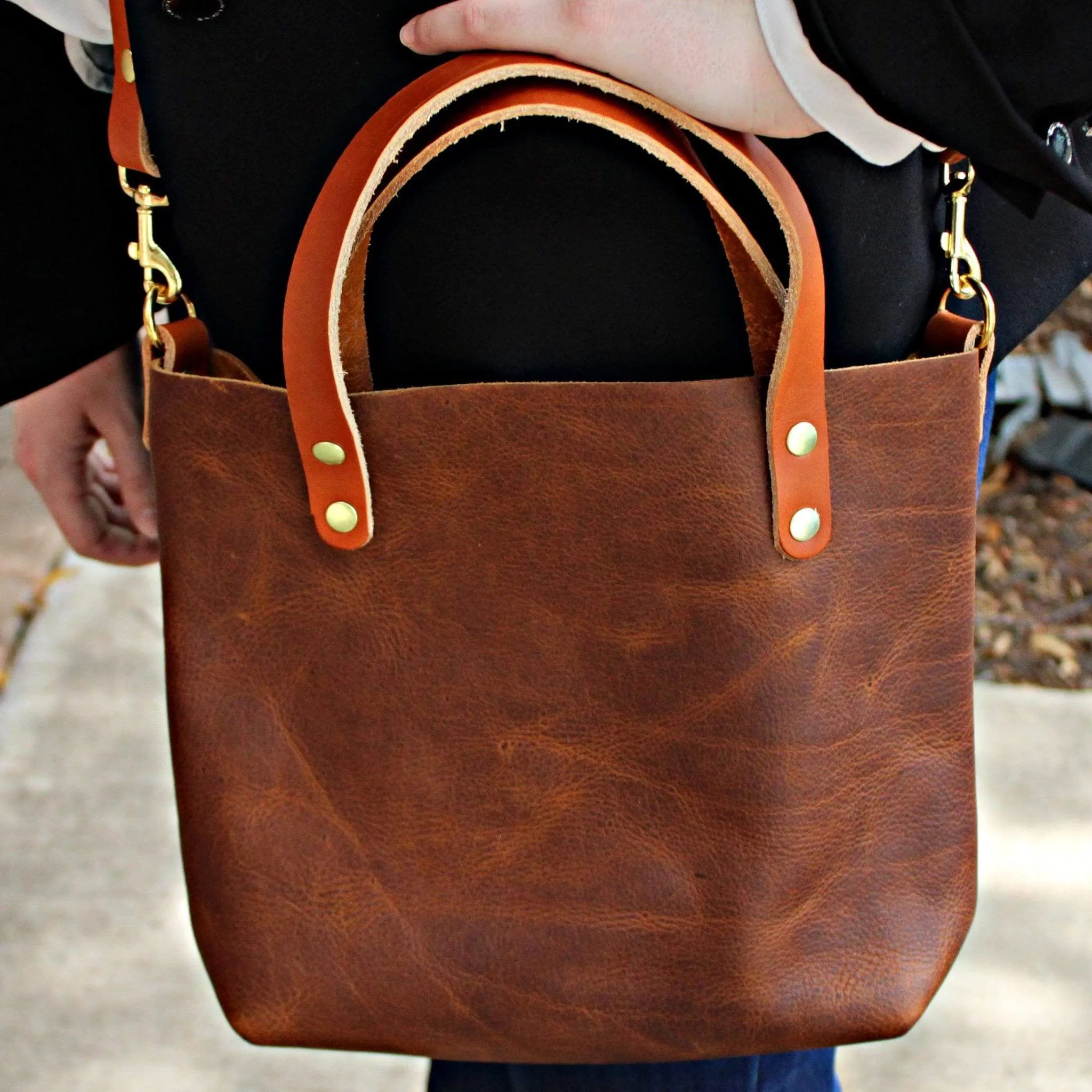 Tan Leather Crossbody