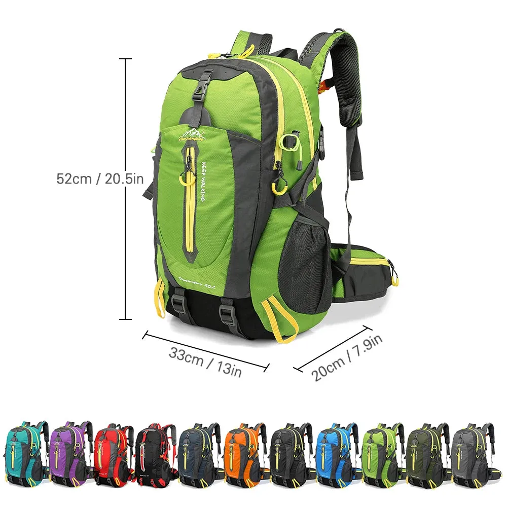 TOMSHOO Water Resistant 40 Litre Backpack