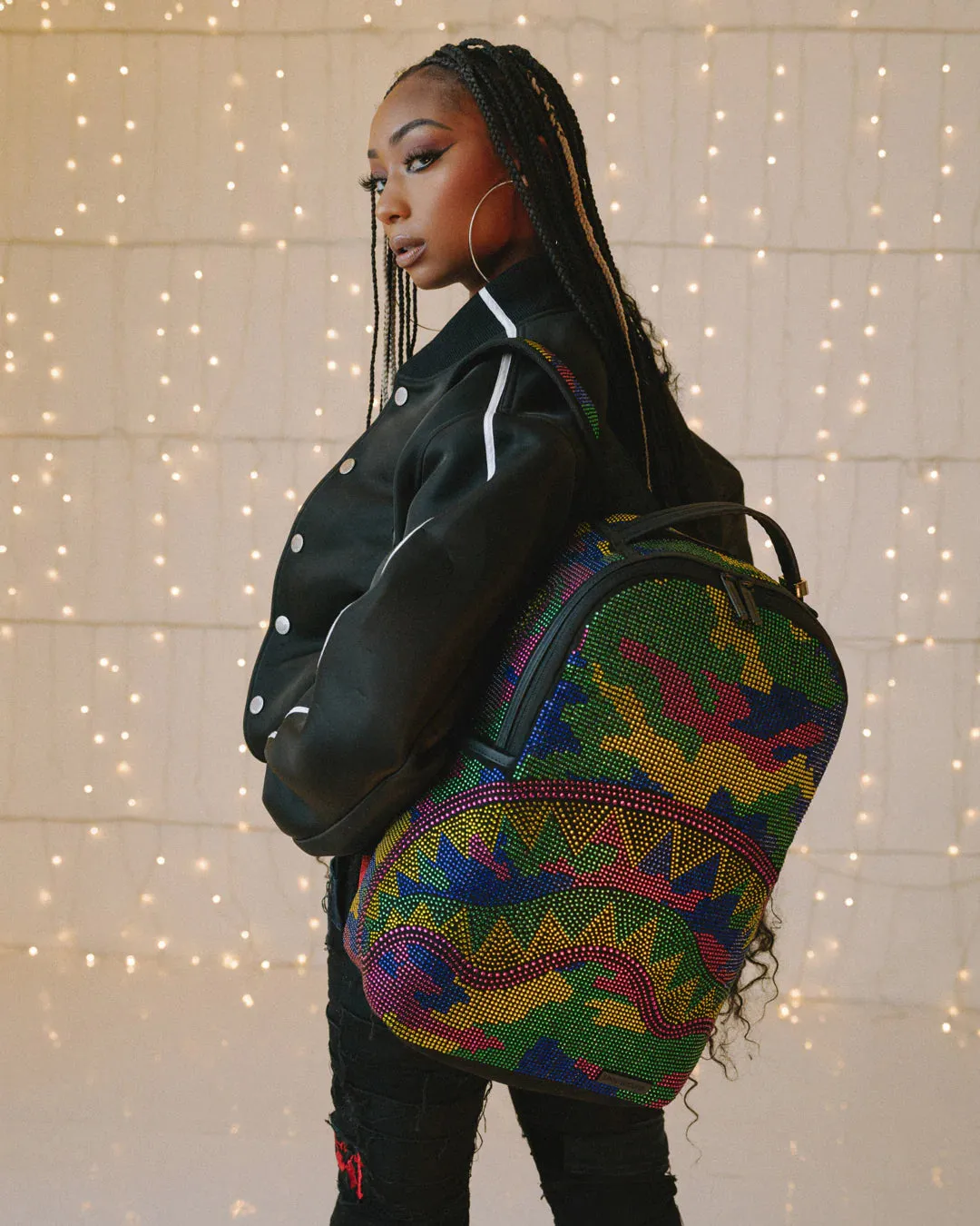 Trippy Trinity Camo Crystal Dlxsf Backpack