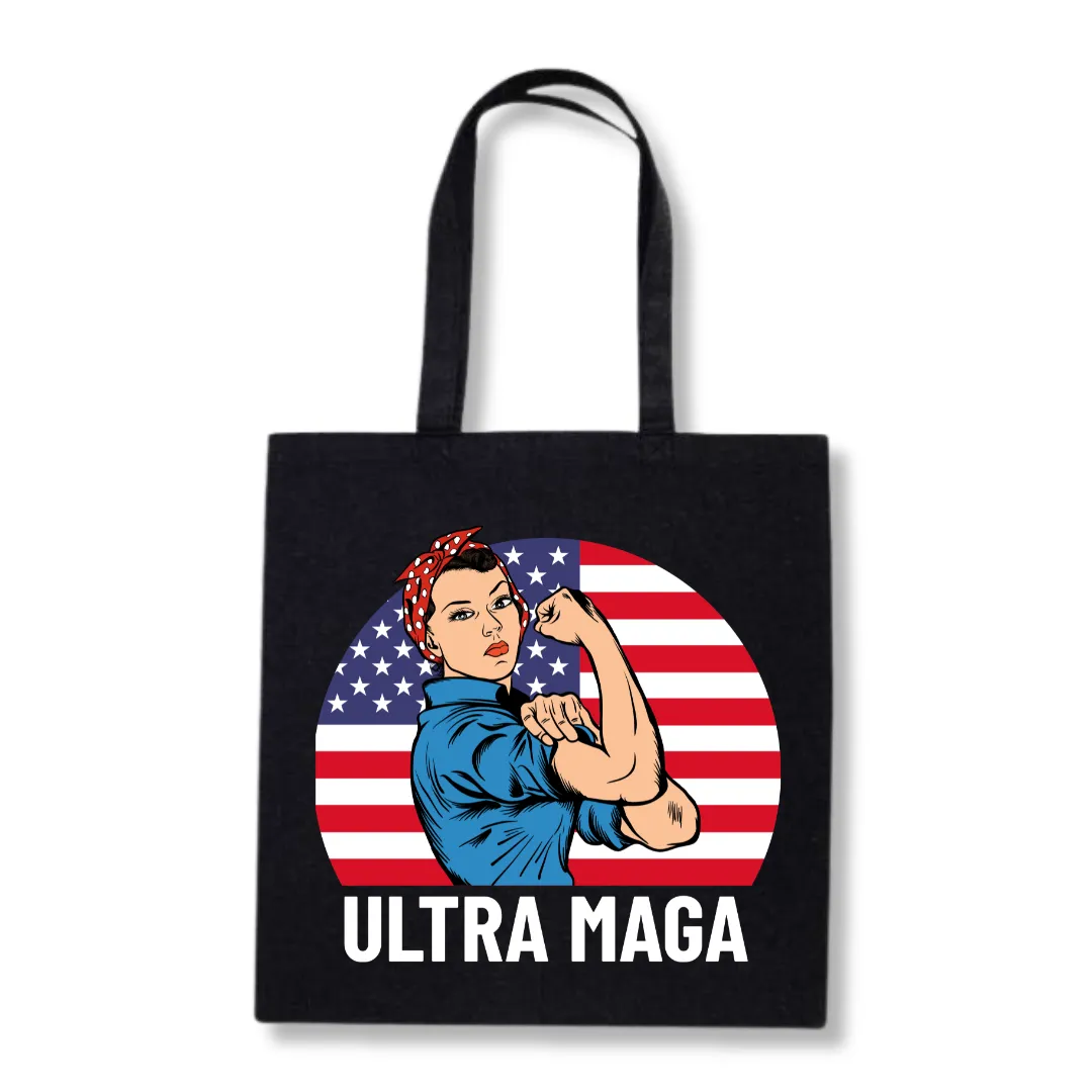 Ultra MAGA "Rosie the Riveter" Tote Bag (3 Colors)