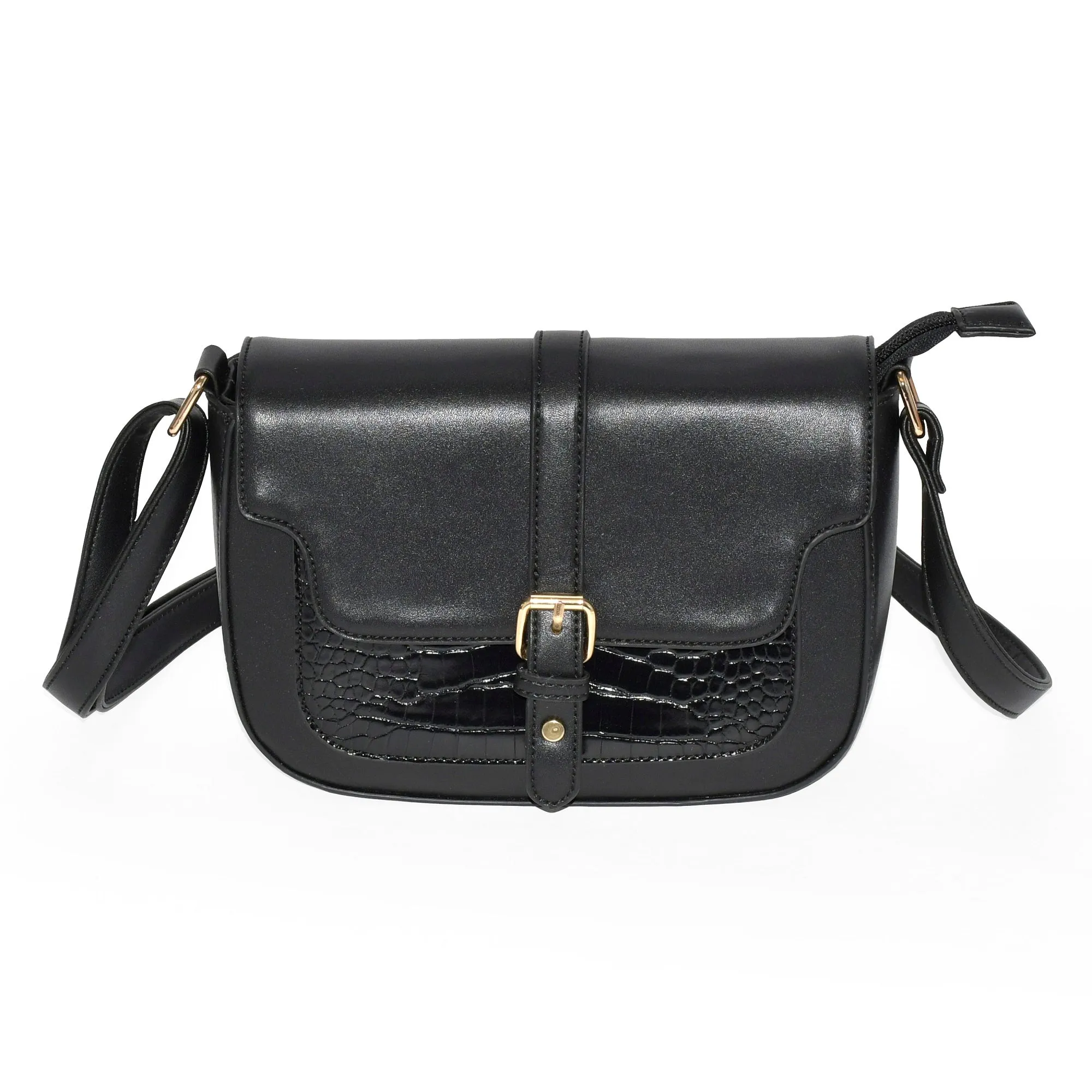 Women's Crossbody Bag With Front Flap