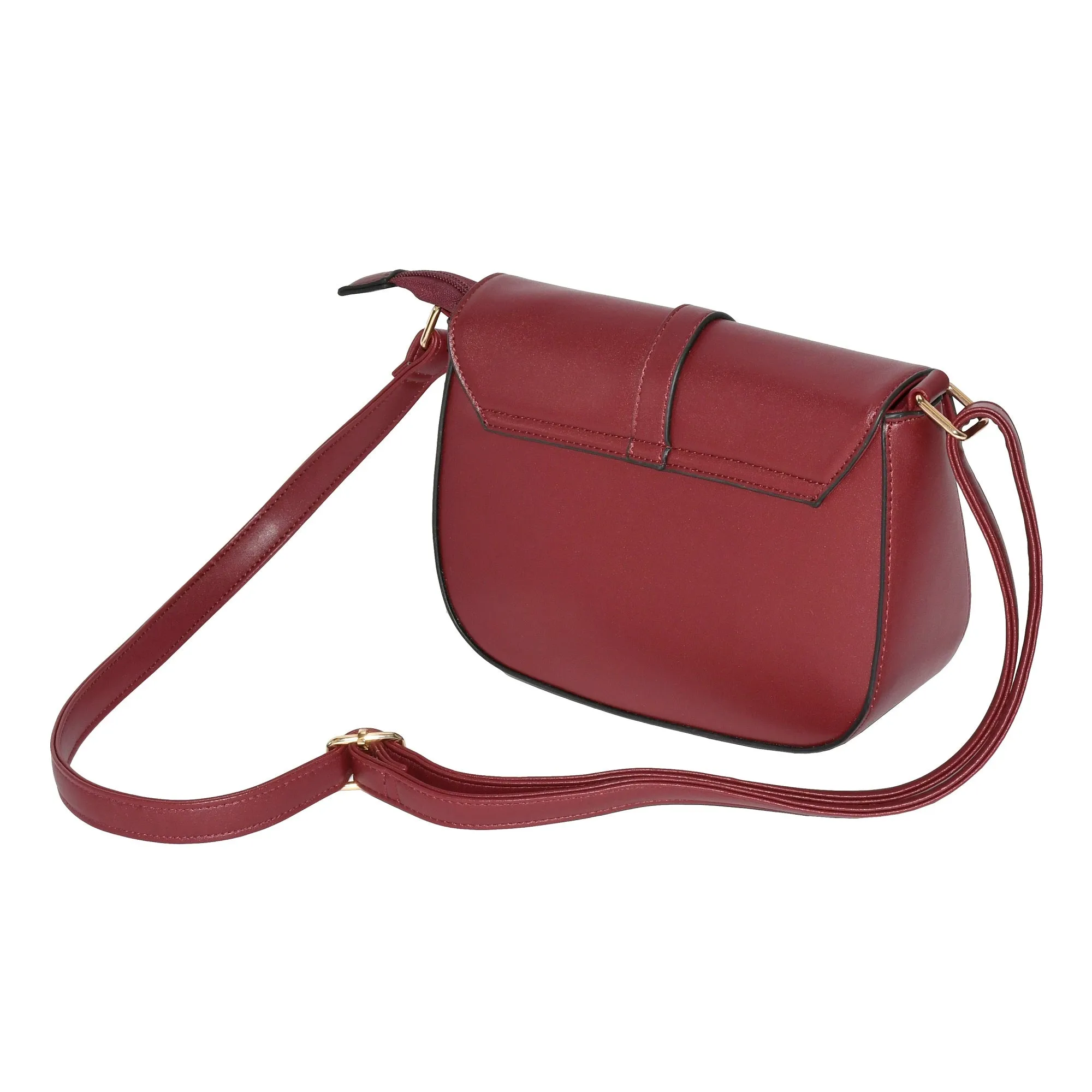 Women's Crossbody Bag With Front Flap