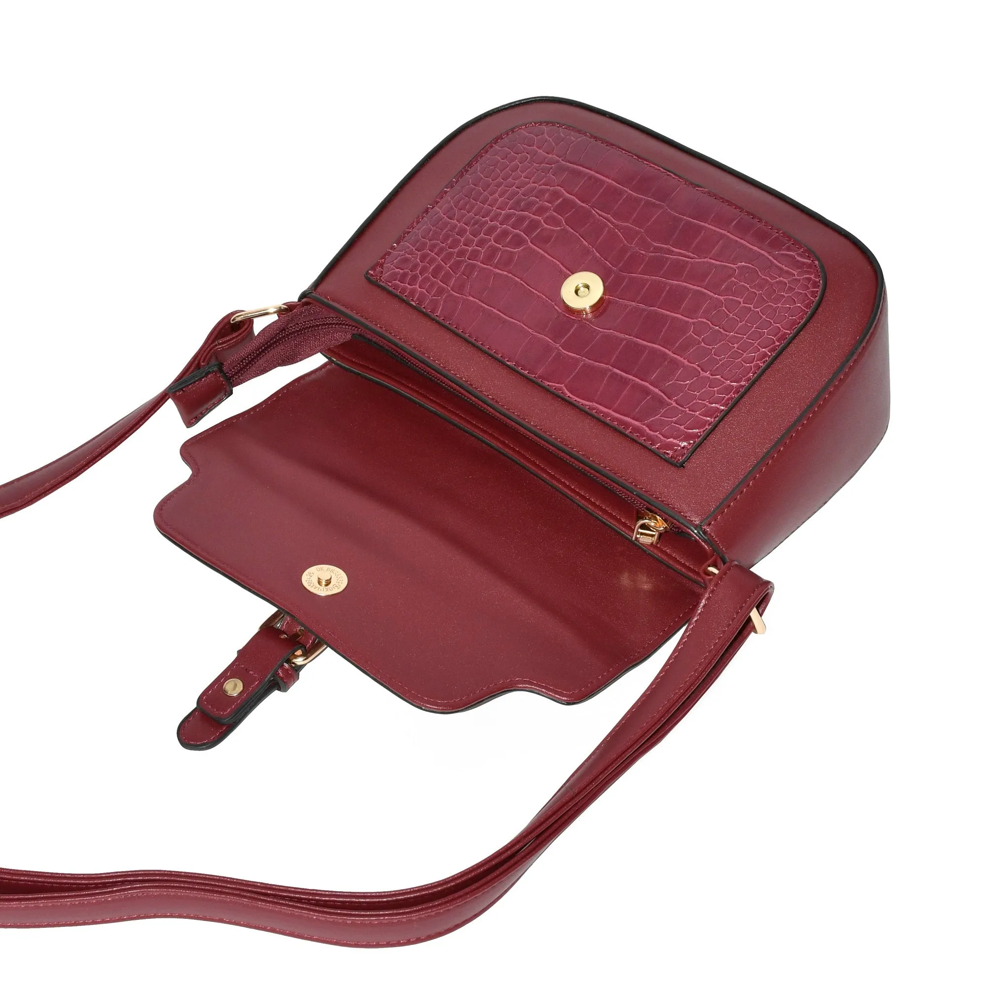 Women's Crossbody Bag With Front Flap